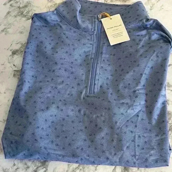 Peter Millar Crown Sport  ' 1/4 Zip Pullover golf carts Golf Mens Small - Picture 1 of 10